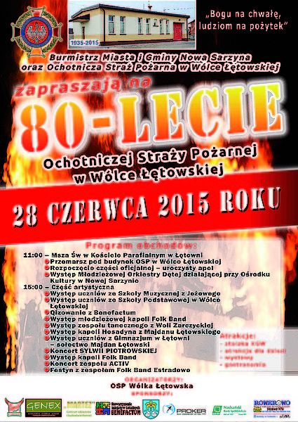 80-lecie Ochotniczej Straży Pożarnej w Wólce Łętowskiej 2015